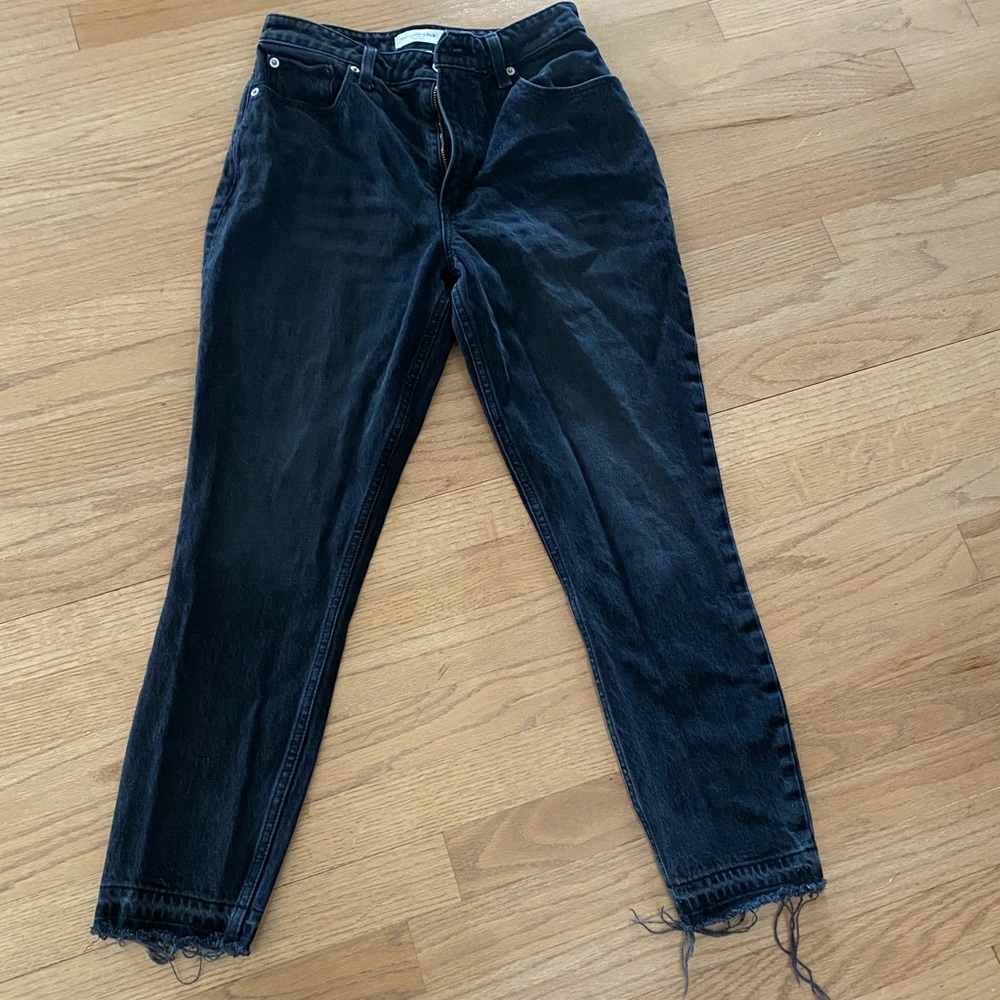 Abercrombie & Fitch black jeans womens size 27 / 4
